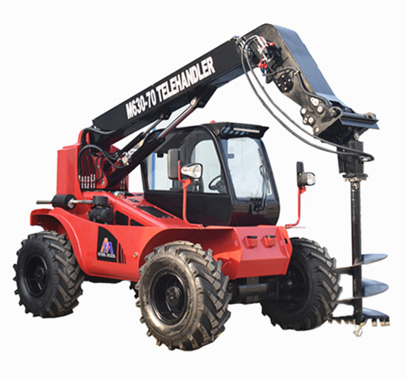China Steel Camel Telehandler Telescopic Forklift Handler with Clamp Attachment