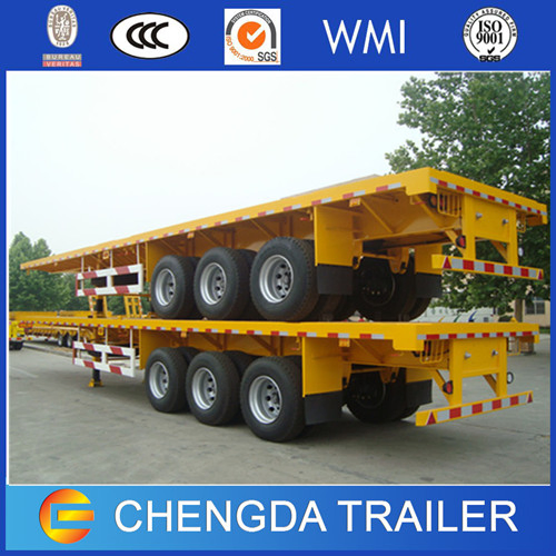 Chinese 45FT Flatbed Container Semi Trailer 45ton