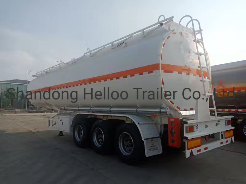 Chinese Aluminum Alloy 60000 Liters 3 Axle Fuel Tank Truck Semi Trailer