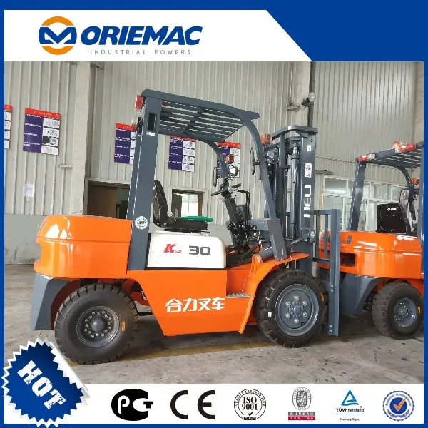 Chinese Heli Logistic Machinery Brand New Cheap 3 Ton Mini Diesel Forklift Cpcd30