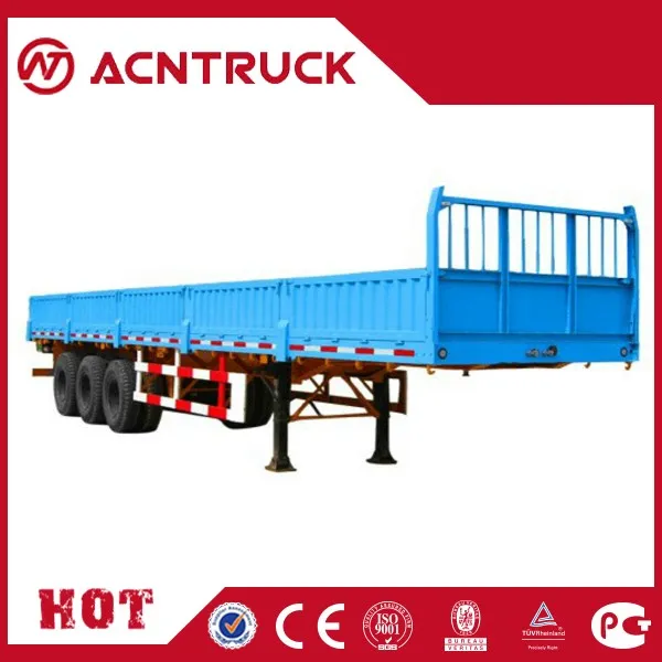 Cimc 12m Flat Platform Low-Bed Semi Trailers
