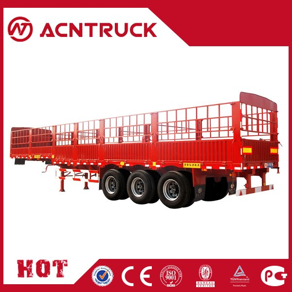 Cimc 12m Flat Platform Low-Bed Semi Trailers