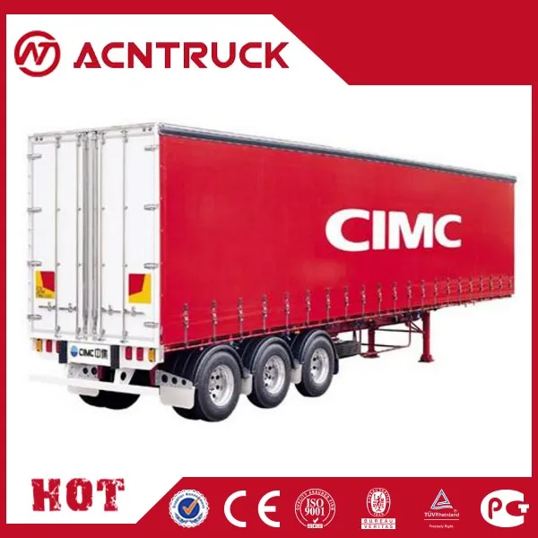 Cimc 12m Flat Platform Low-Bed Semi Trailers