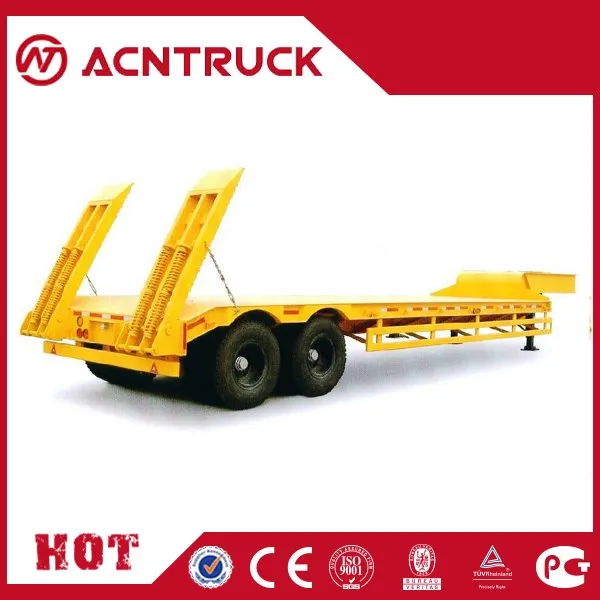 Cimc 12m Flat Platform Low-Bed Semi Trailers