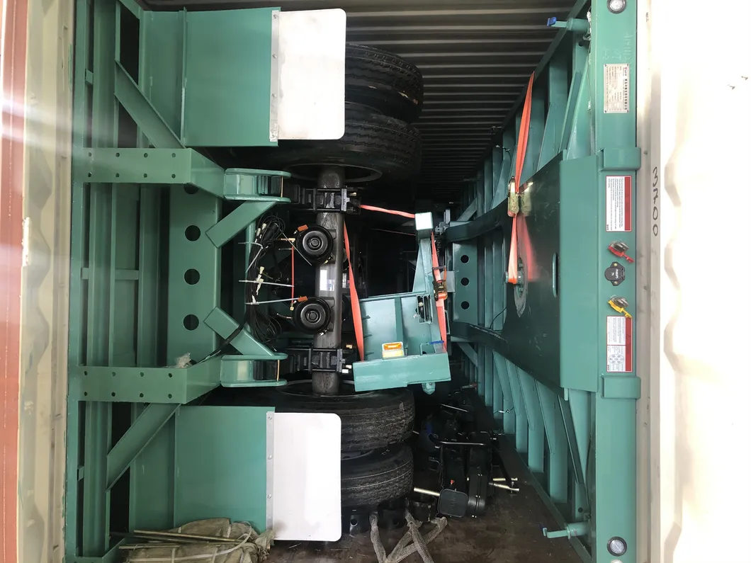 Cimc 40FT Flatbed Trailer with 3-Axle for East Africa