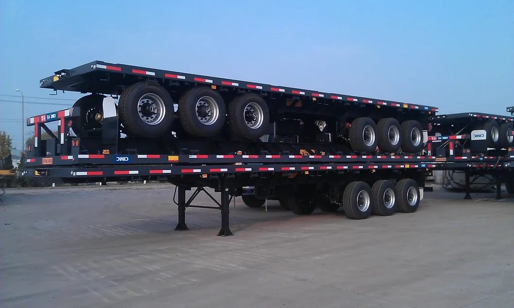 Cimc 40FT Flatbed Trailer with 3-Axle for East Africa