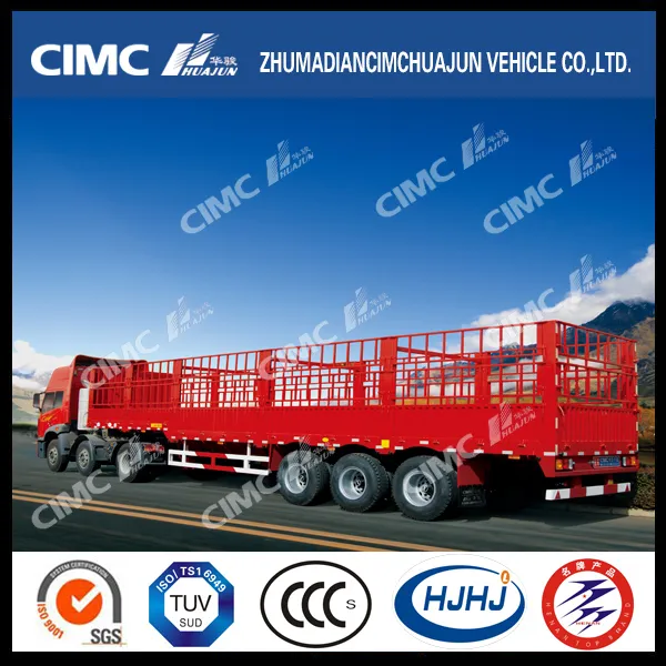 Cimc Huajun Top Quality Stake/Cargo Trailer with Gooseneck
