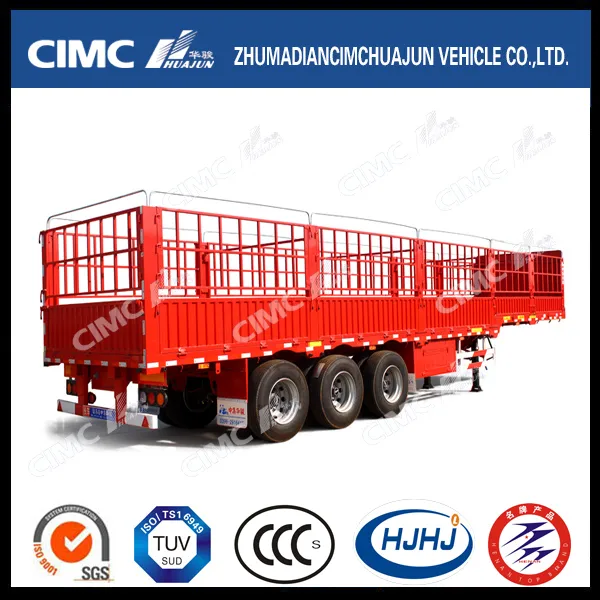 Cimc Huajun Top Quality Stake/Cargo Trailer with Gooseneck