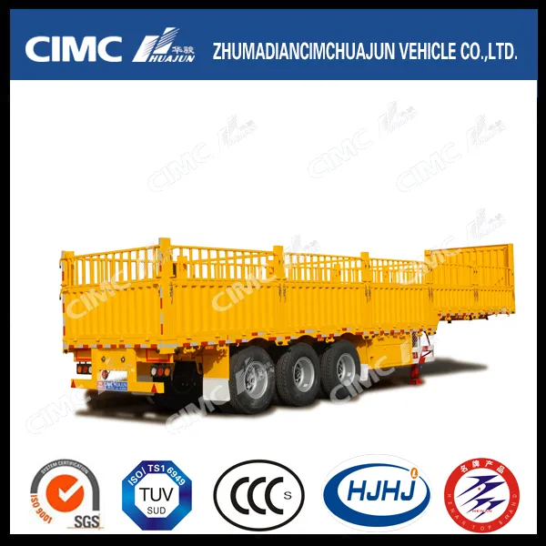 Cimc Huajun Top Quality Stake/Cargo Trailer with Gooseneck