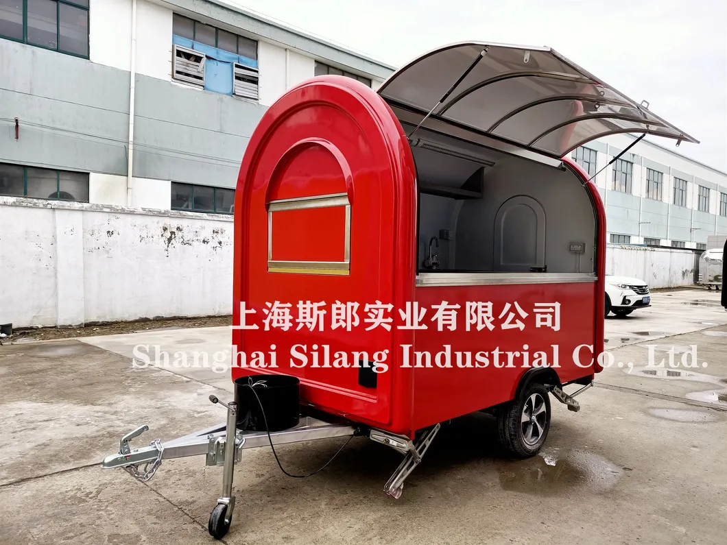 Classic Street Coffee Milk Tea Juice Drinks Trailer Cart Vending Caravan Mobile Kiosk Food Truck