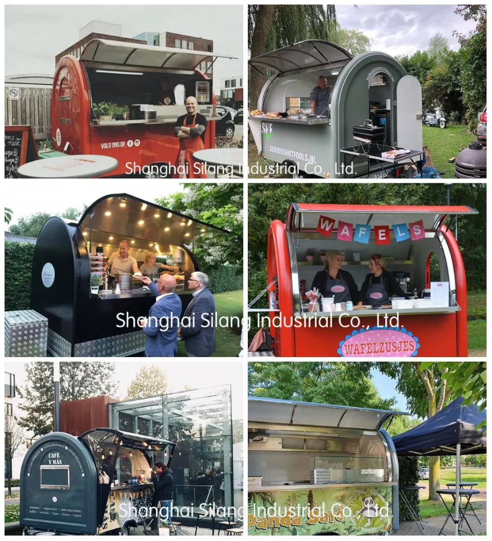 Classic Street Coffee Milk Tea Juice Drinks Trailer Cart Vending Caravan Mobile Kiosk Food Truck