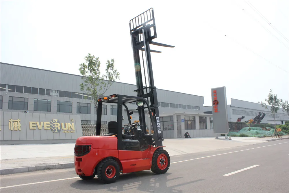 Competitive Price Everun Erdf35 3.5ton Wood Industry Mini Small Forklift for Sale
