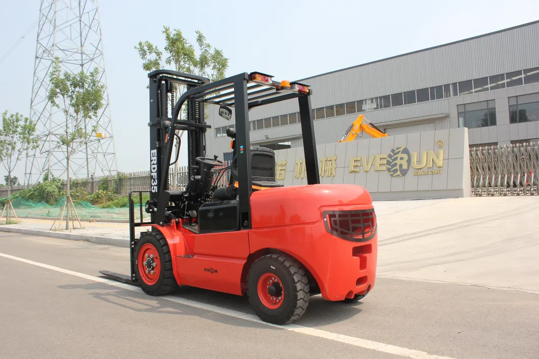 Competitive Price Everun Erdf35 3.5ton Wood Industry Mini Small Forklift for Sale
