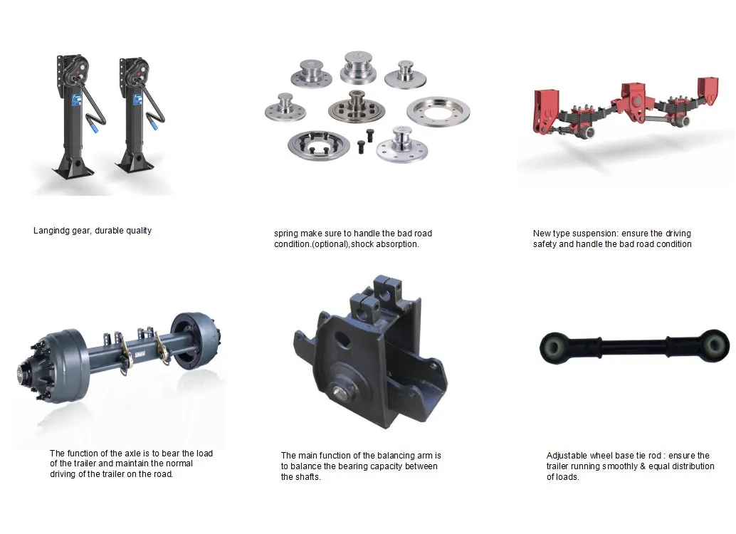 Complete in Specifications 20FT Skeleton Semi Trailer for Container for Sale