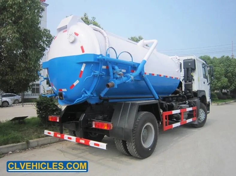 Customizable Sino HOWO Shacman Isuzu Dongfeng Hino Sewage Suction Vacuum Truck