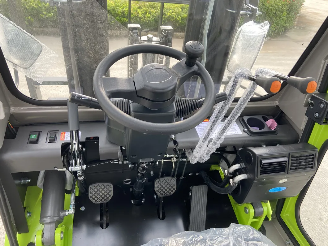 Diesel Powered Forklift with Cabin Power 3 Stage Fork Lifter 3.0ton for Sale