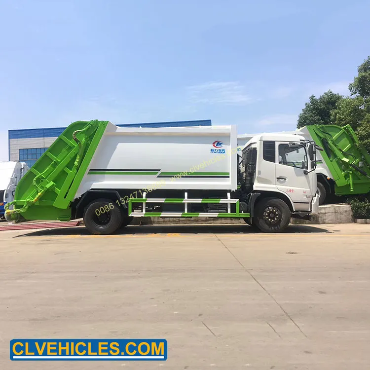 Dongfeng 190HP Waste Collection Truck 14000L Waste Compactor Truck