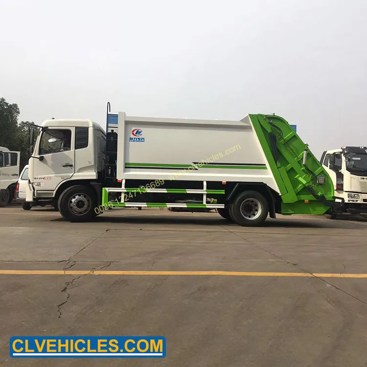 Dongfeng 190HP Waste Collection Truck 14000L Waste Compactor Truck