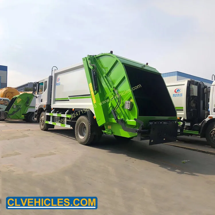 Dongfeng 190HP Waste Collection Truck 14000L Waste Compactor Truck