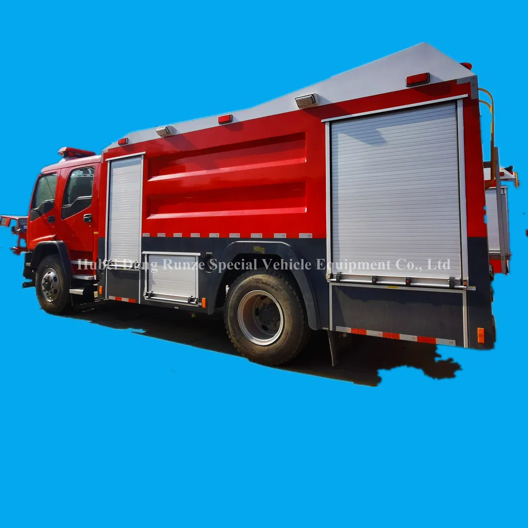 Double Cabin Is Zu 6-8t Ftr Fire Fighting Truck Fire Engine