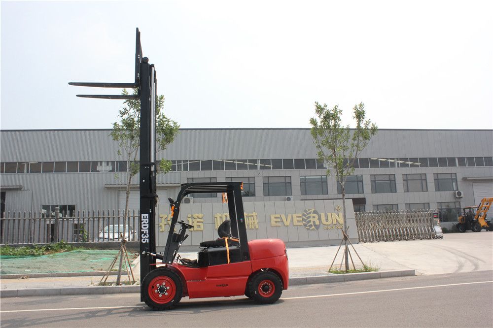 Everun Brand China Erdf35 3.5ton New Hydraulic Compct Machine for Wood Industry Mini Small Forklift