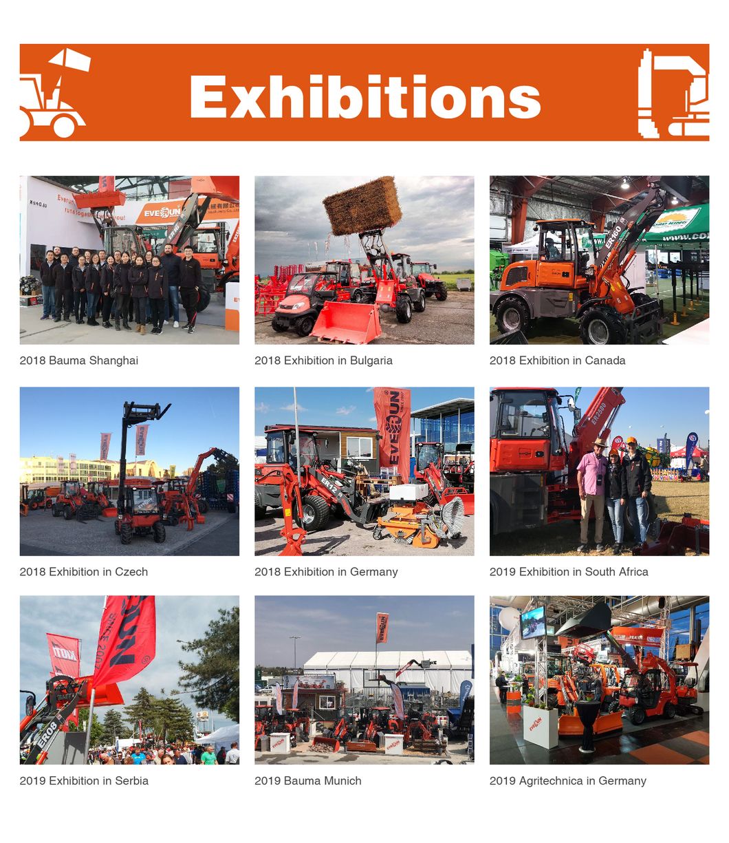 Everun China 3ton Erdf30 Portable CE Construction Telehandler Operator Work Smart Terrain Small Diesel Mini Forklift