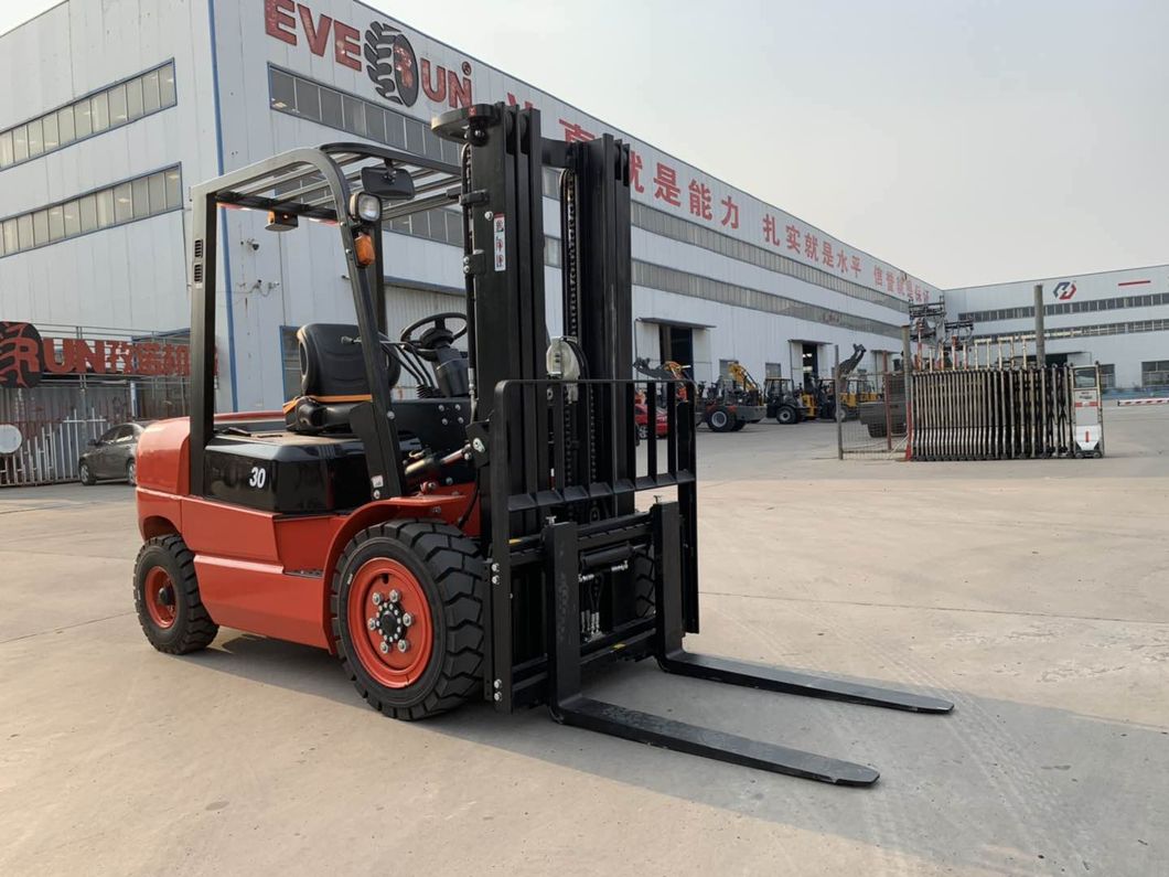 Everun China 3ton Erdf30 Portable CE Construction Telehandler Operator Work Smart Terrain Small Diesel Mini Forklift