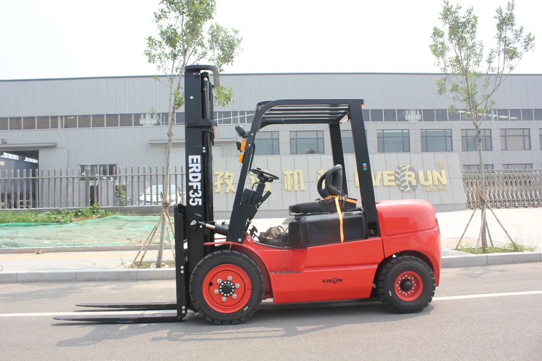 Everun Erdf35 3.5ton Wood Industry Mini Small Forkliftwith New Hydraulic Compct Machine