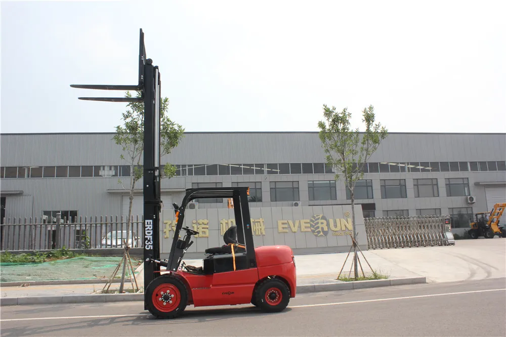 Everun Erdf35 3.5ton Wood Industry Mini Small Forkliftwith New Hydraulic Compct Machine