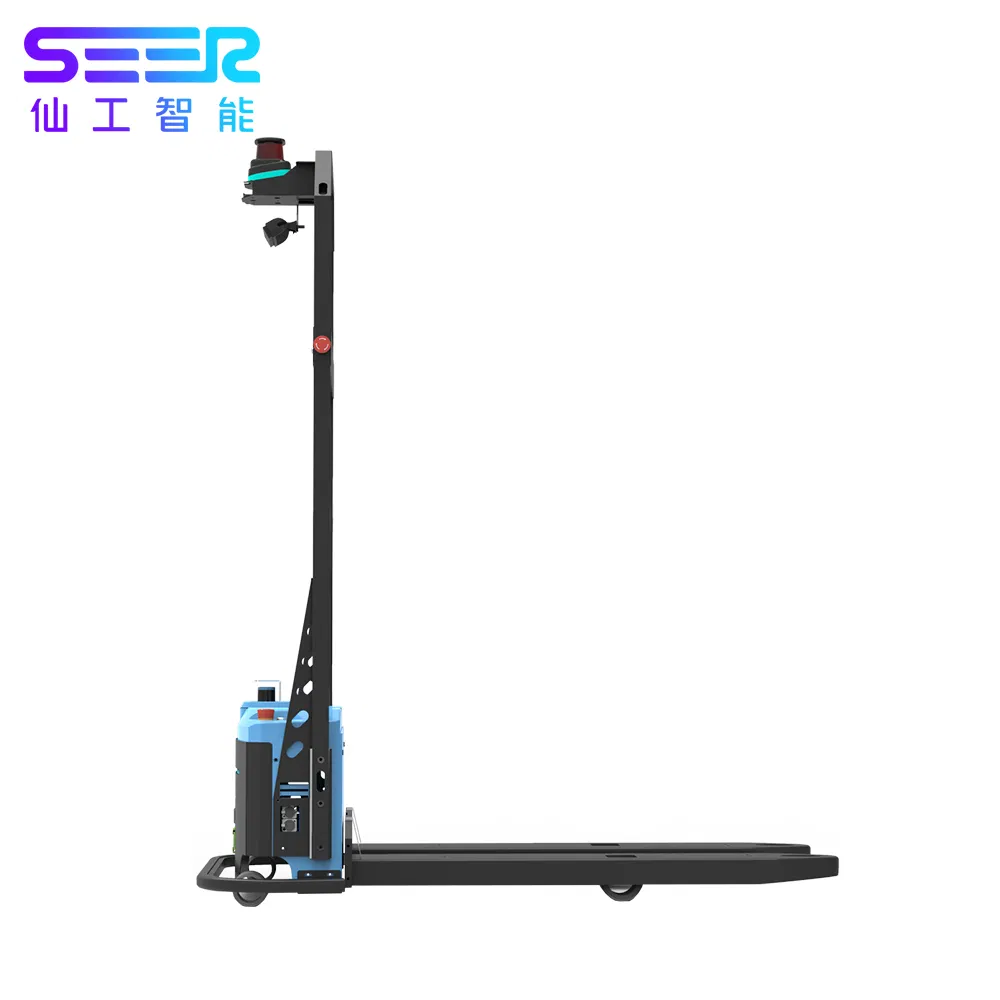 Factory Direct Forklift Rotating Forks Semi Automatic Forklift