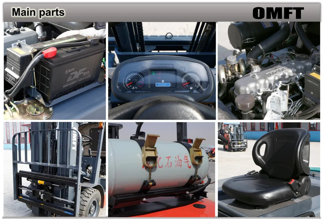 Factory Lifting Height 3m Diesel Forklift 3 Ton with Chinese C490 Engine