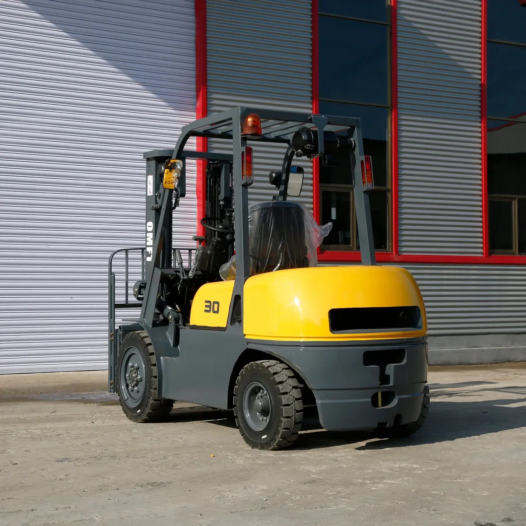 Factory Lifting Height 3m Diesel Forklift 3 Ton with Chinese C490 Engine