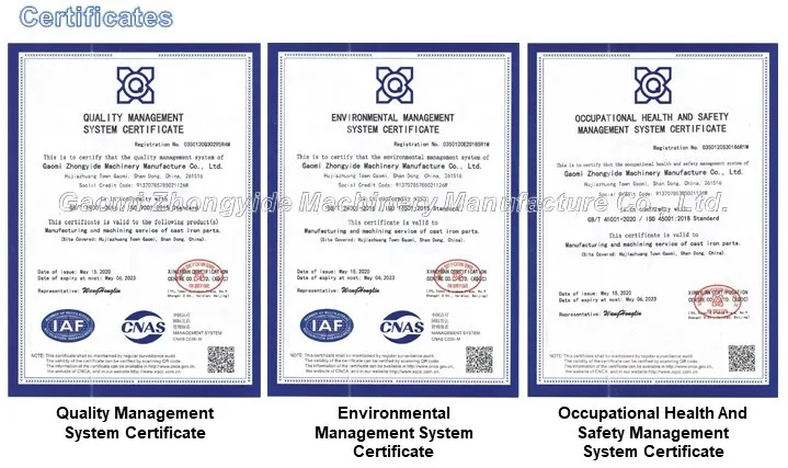 Factory Ts16949 Standard Alloy Steel Casting for Truck Parts