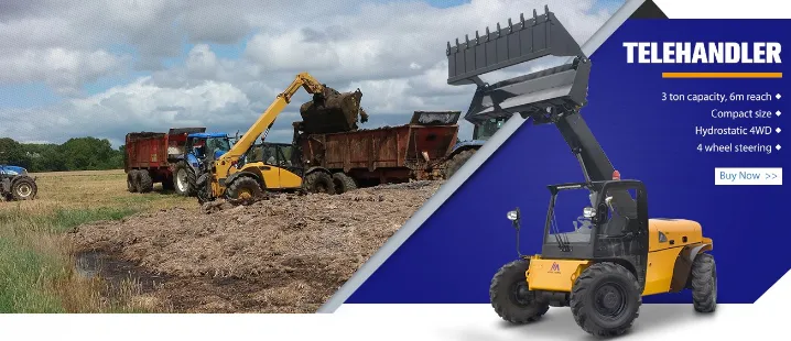 Small Farm and Agriculture Machinery Telescopic Loader Forklift 6-7m Telehandler Like Manitou Jcb