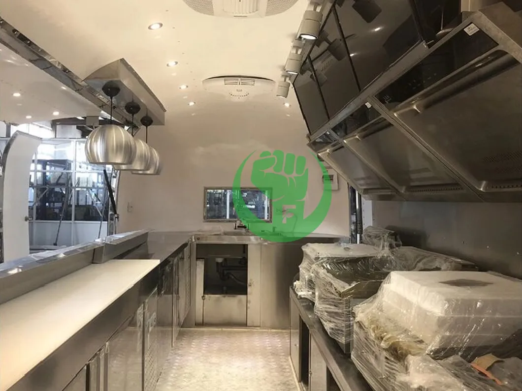Fast Food Truck Trailer Kebab Coffee Cart for Sale