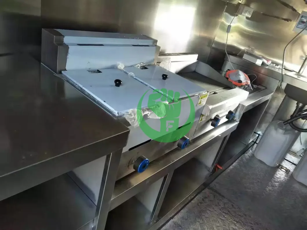Fast Food Truck Trailer Kebab Coffee Cart for Sale