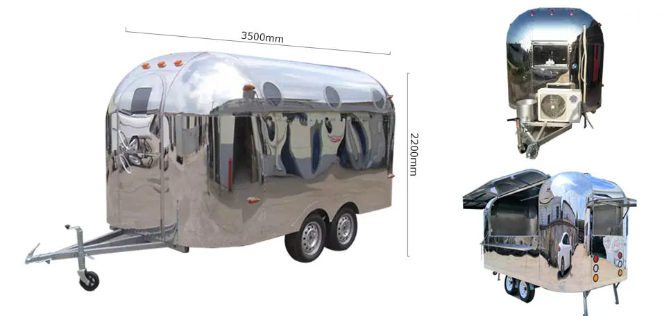 Food Donut Kiosk Bar Trailer Mobile Food Trailer