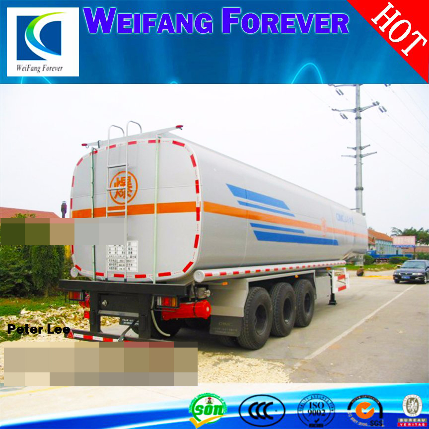 Forever 4 Axles Chemical Fuel Tank Semi Trailer Oil Tanker