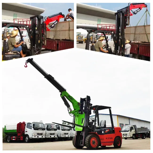 Forklift Gantry Attachment Hydraulic Lifting Jib
