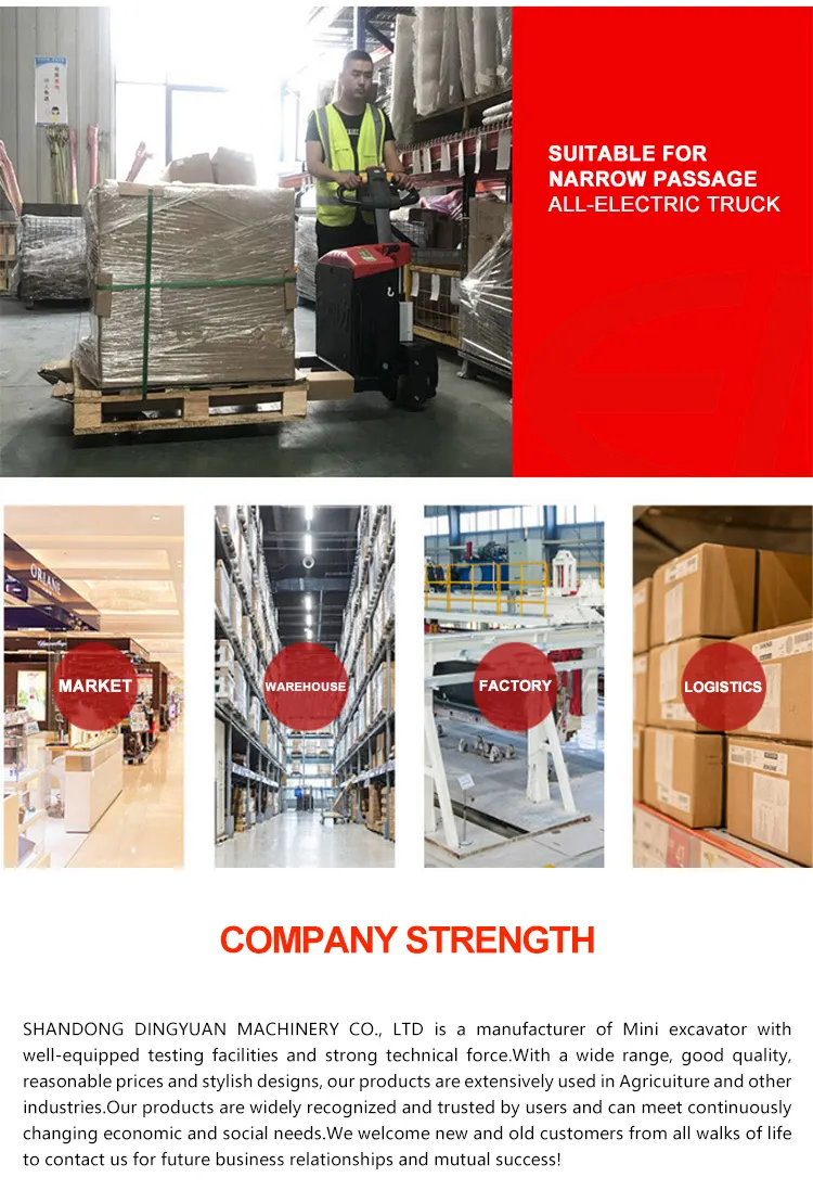 Forklift Telehandler Electr Pallet Truck Sales 1.5 Ton Hand Pallet Truck Cbd15W