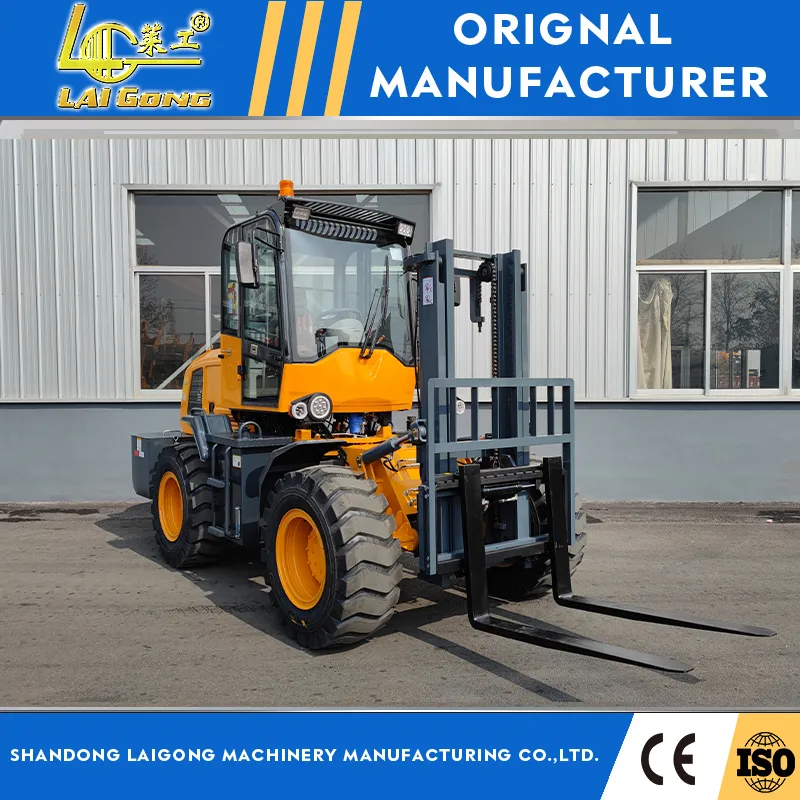 Forklift Truck Yellow Colour for Exporting