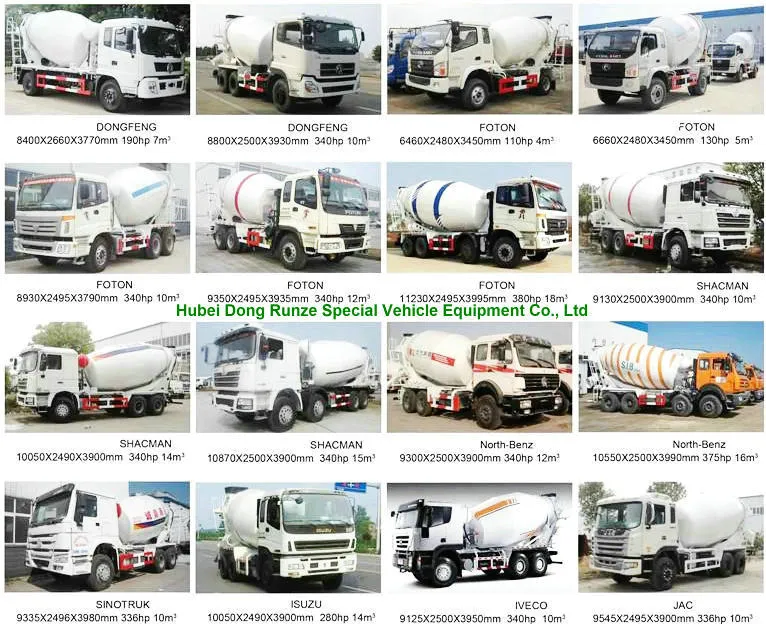 Foton 2534 Concrete Mixer Truck 12~14 M3 Transit Cement Mixer