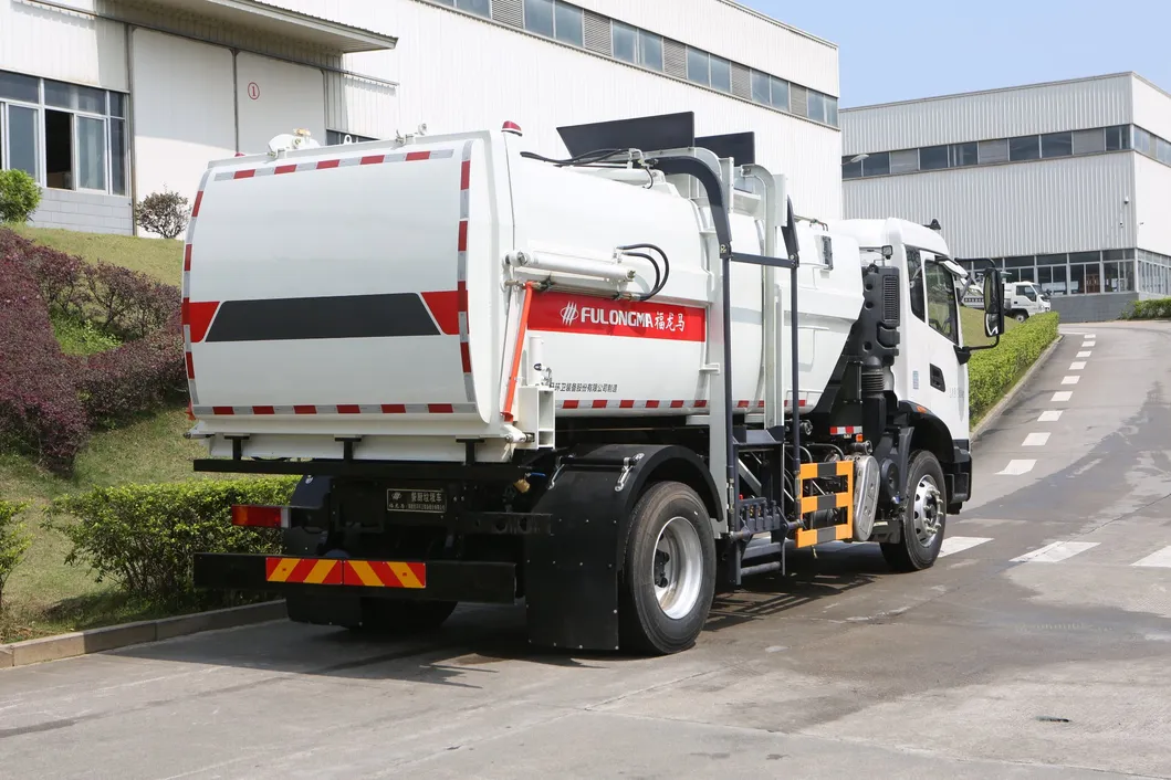 Fulongma 13cbm Side Loading Compression Kitchen Waste Collection Truck
