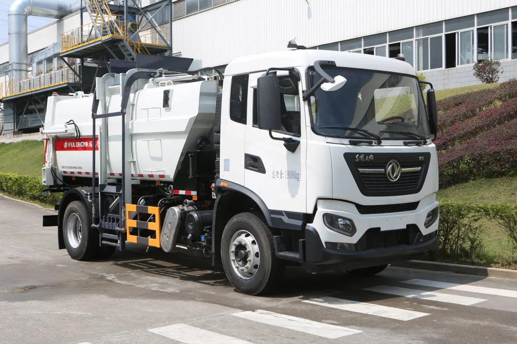 Fulongma 13cbm Side Loading Compression Kitchen Waste Collection Truck