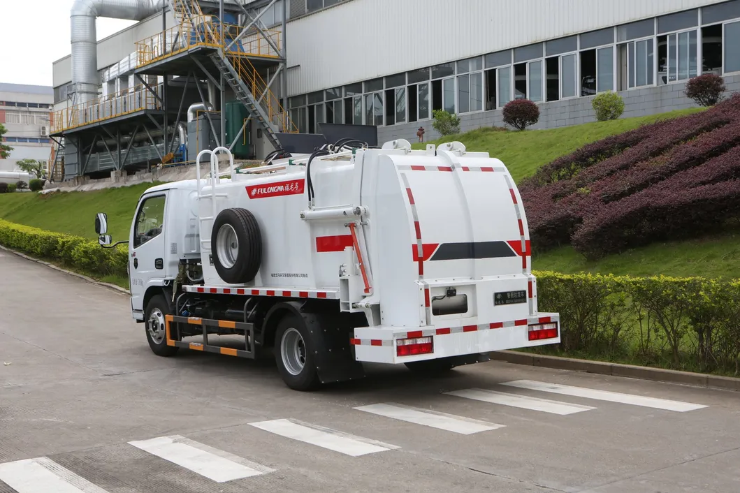 Fulongma 5cbm Wet Waste Roll off Organic Garbage Collection Side Loader Truck