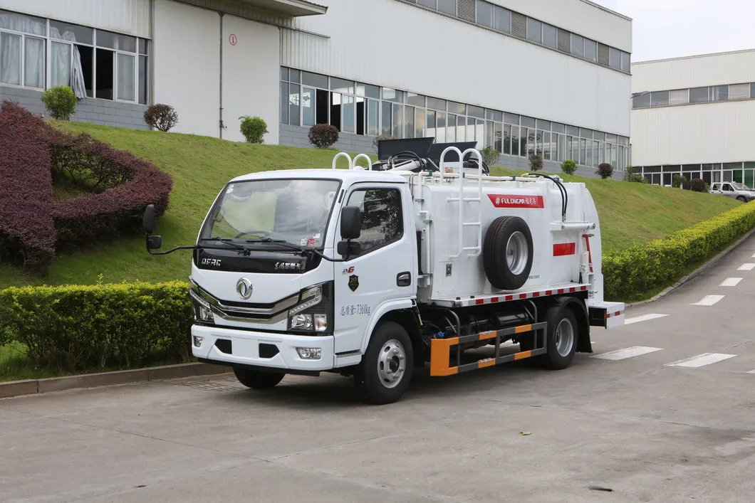 Fulongma 5cbm Wet Waste Roll off Organic Garbage Collection Side Loader Truck