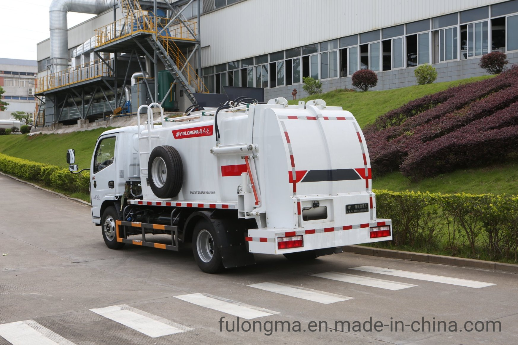Fulongma 5cbm Wet Waste Roll off Organic Garbage Collection Side Loader Truck