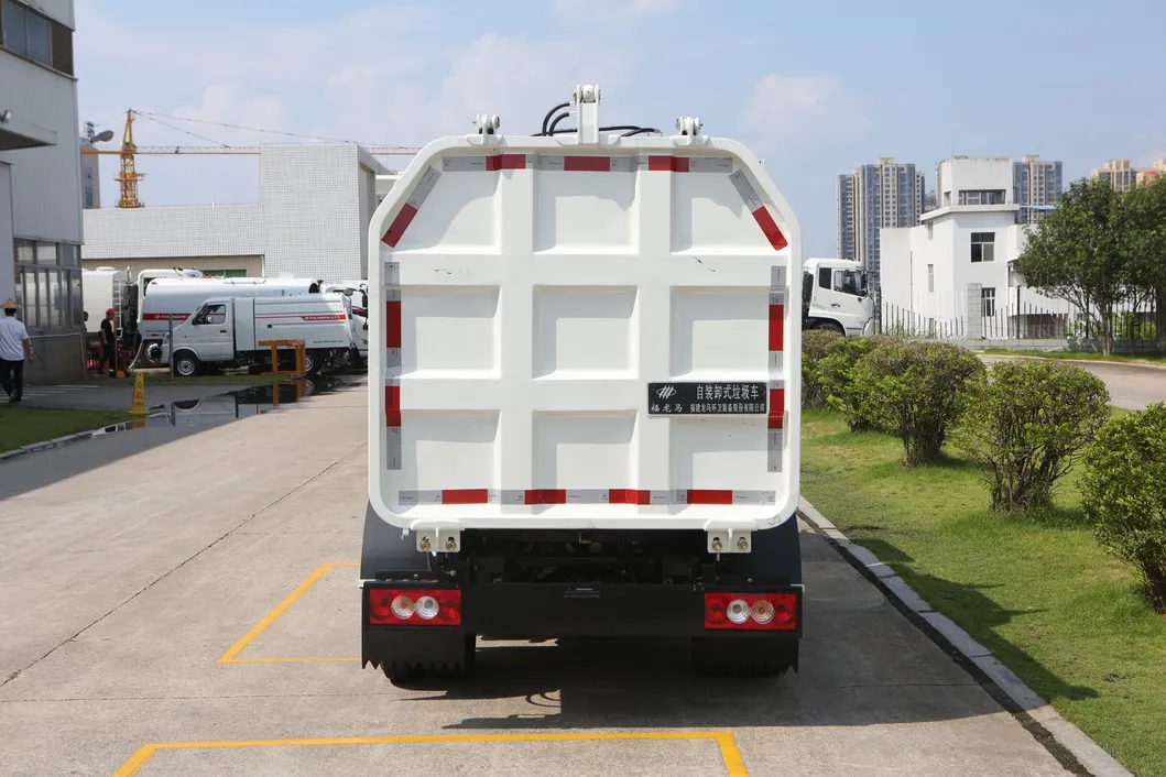 Fulongma 8cbm Garbage Tank Docking Type Side Loader Truck