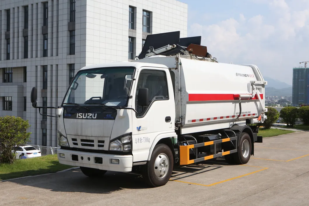 Fulongma Side Loader 7cbm Loading Volume Maintenance Friendly Garbage Truck
