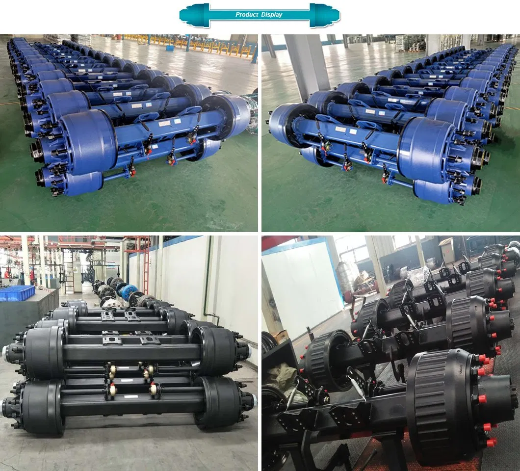 Fuwa Axle Semi Trailer Parts Use American Type Trailer Rear Axle 13ton for Truck Parts and Auto Spare Part